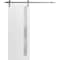 Sartodoors Sliding Closet Bi-fold Doors 36 x 80in, Quadro 4111 Matte Black, Sturdy Tracks Moldings Trims QUADRO4111BF-BLK-36 - alternate 1